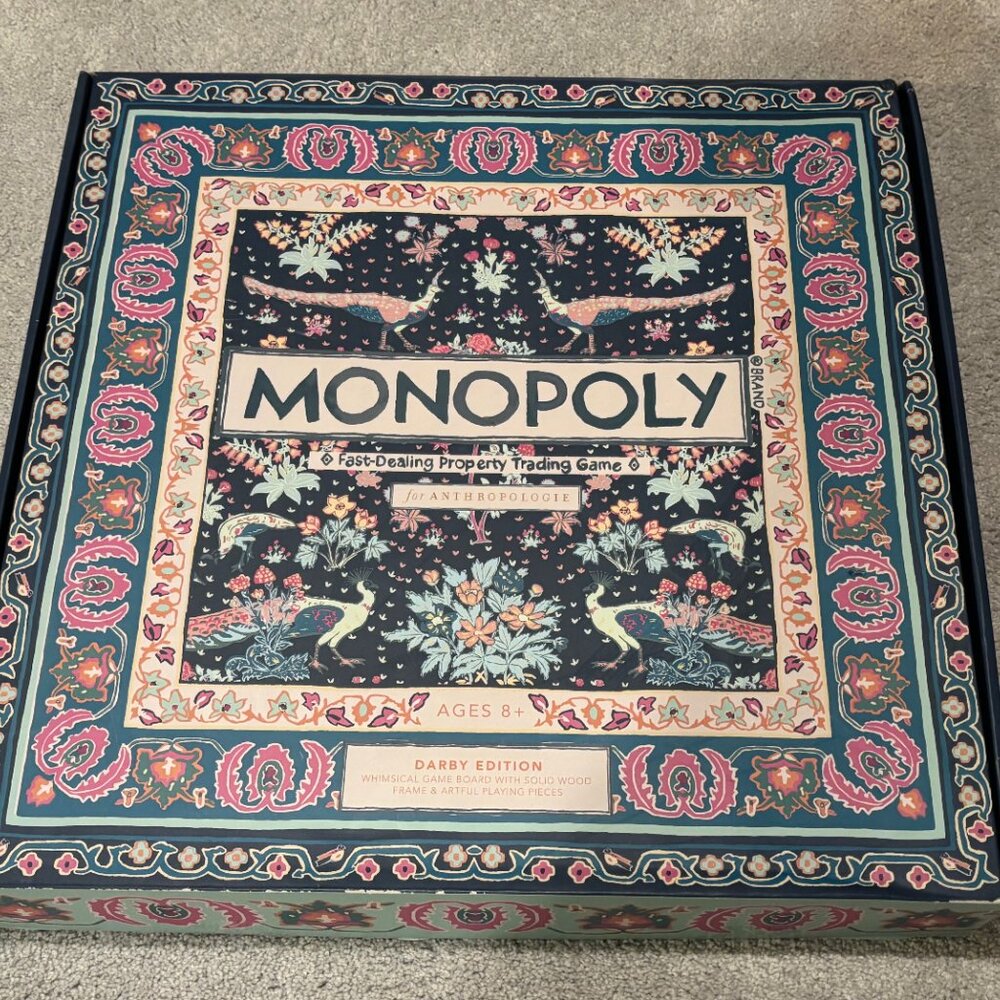 ANTHROPOLOGIE Darby Edition Monopoly Board Game Limited Edition